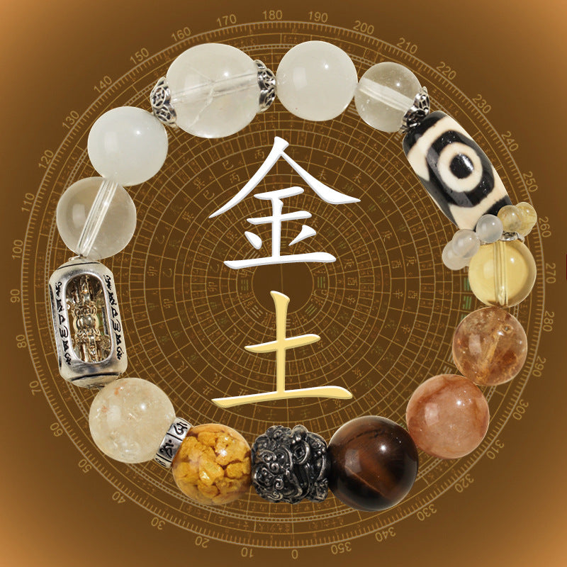 🔥【TOP】5-Element Harmony Bracelet | Authentic Crystal Beads for Balance & Abundance
