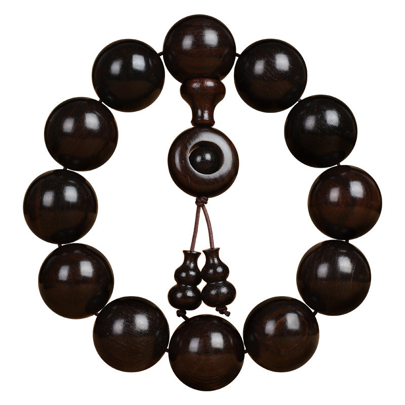 【02】20mm Classic Dark Wood  Bracelet - Cultural Mindfulness Accessory